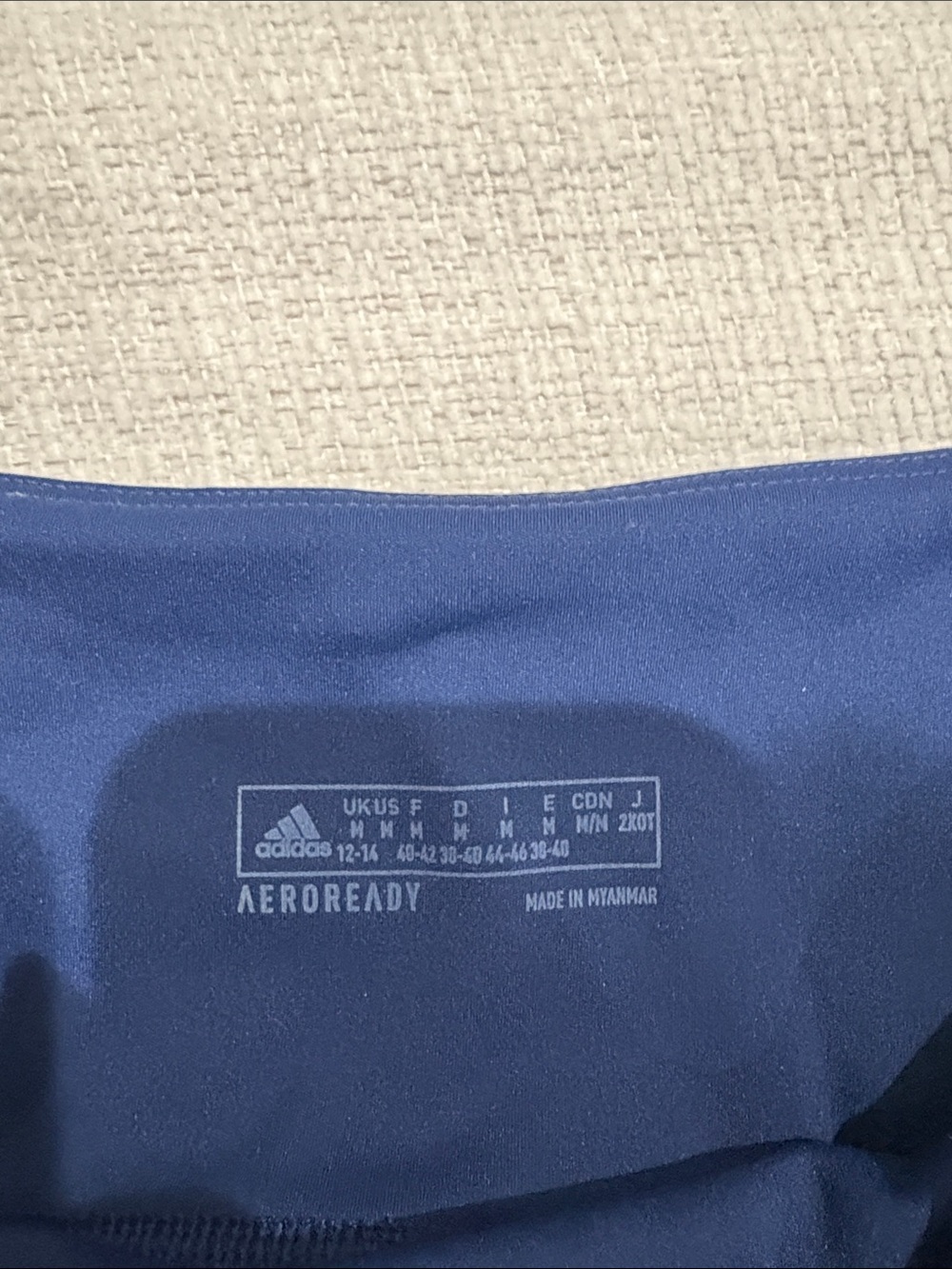 adidas Navy Women's Volleyball Spandex Shorts with Austin Junior Volleyball Logo - Picture 2 of 5